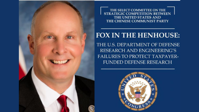 “Fox in the Henhouse”: U.S. Taxpayers Financing China’s Military Progress