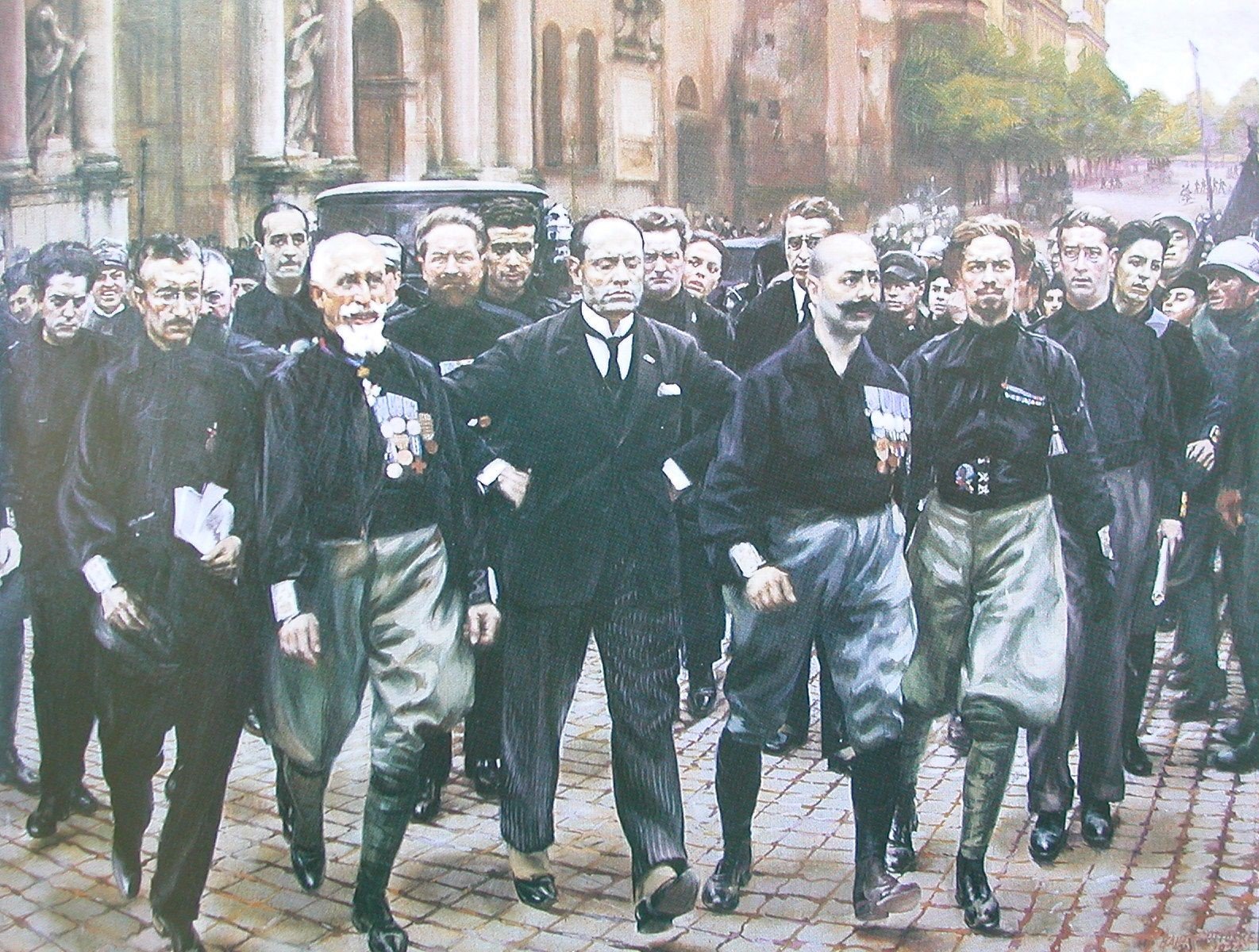 Giacomo Balla, “Marcia su Roma,” 1926.