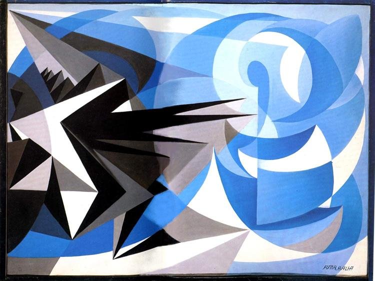 Giacomo Balla, “Pessimismo e ottimismo,” 1923.
