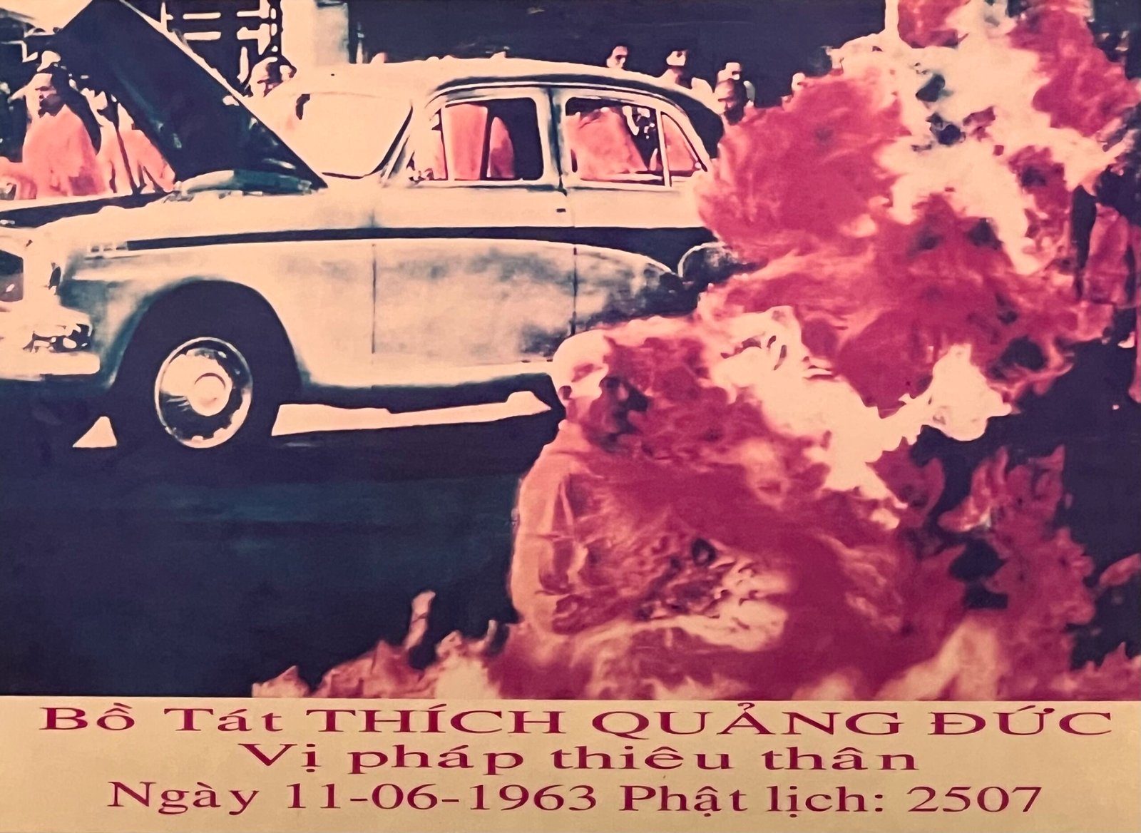 Memoria del sacrificio di Thích Quảng Đức (1897–1963), Tempio di Thiên Mụ, Huế, Vietnam. Foto di Massimo Introvigne.