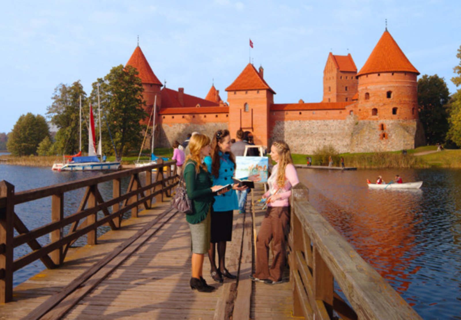 Jehovos liudytojų evangelizacijos veikla Trakuose, Lietuvoje. Šaltinis: JW.org