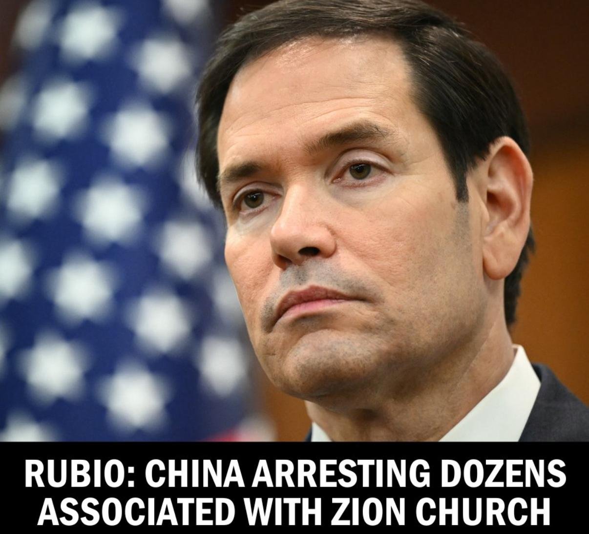 U.S. Secretary of State Marco Rubio protesting the arrests on October 12. Screenshot.