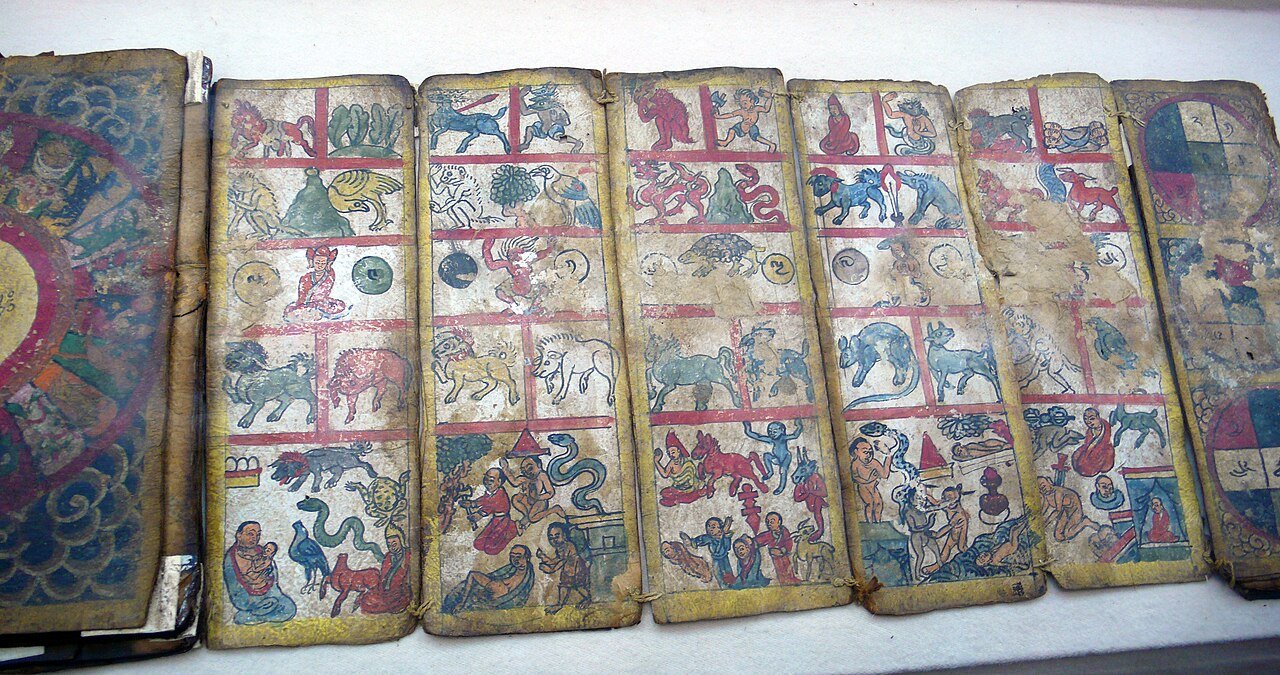 Museification of ethnic minorities: a religious book of the Ersu minority on display at the Museum of Ethnic Cultures, Minzu University, Beijing. Credits.