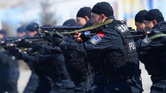 Shenyang Public Security forces. From Weibo.

