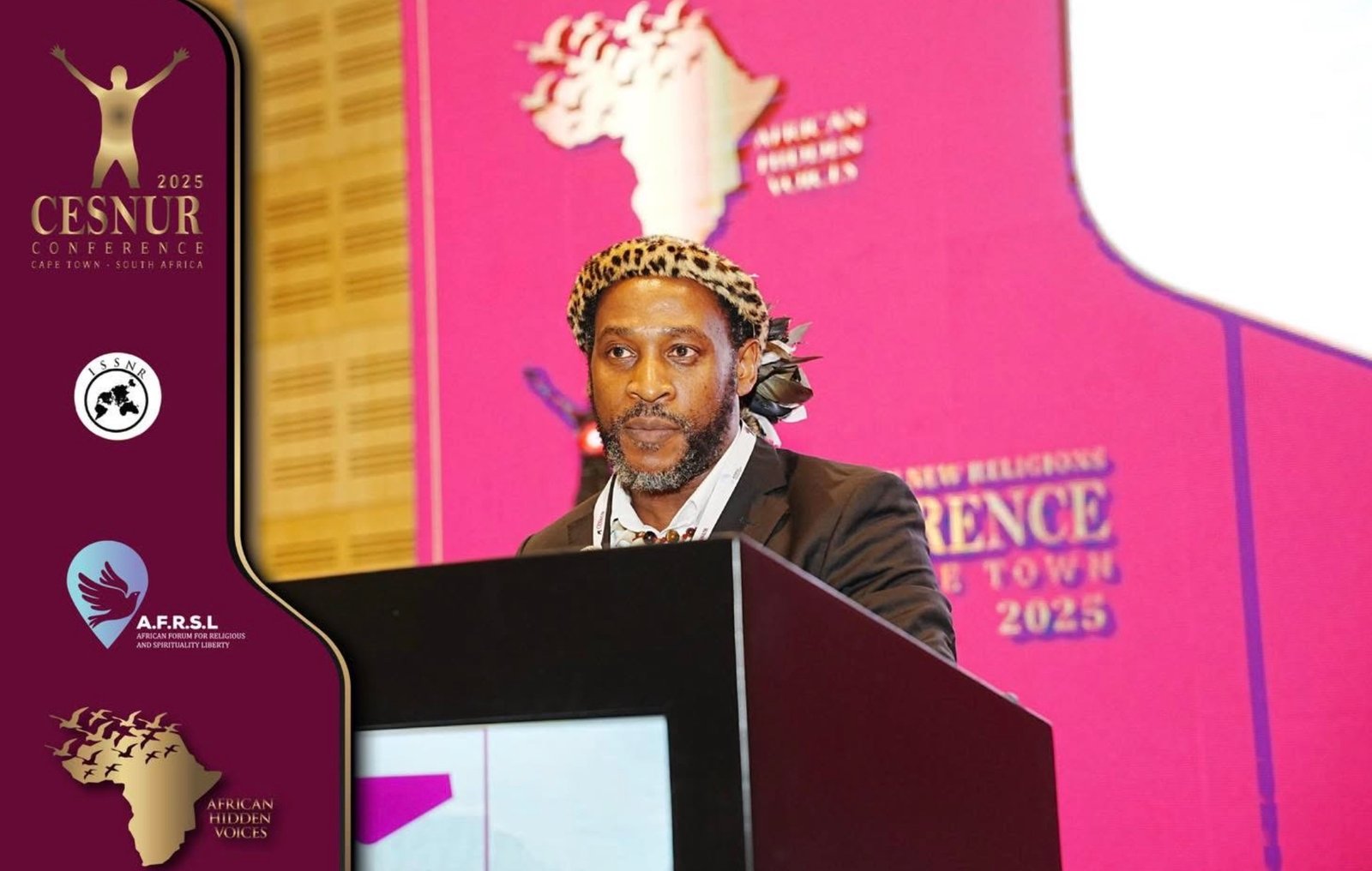  IMboni iNkosi YamaKhosi oMoya Dr. Radebe commenting on the book at the CESNUR 2025 conference.