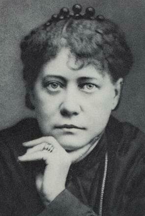 Helena Petrovna Blavatsky (1831–1891) in 1877. Credits.