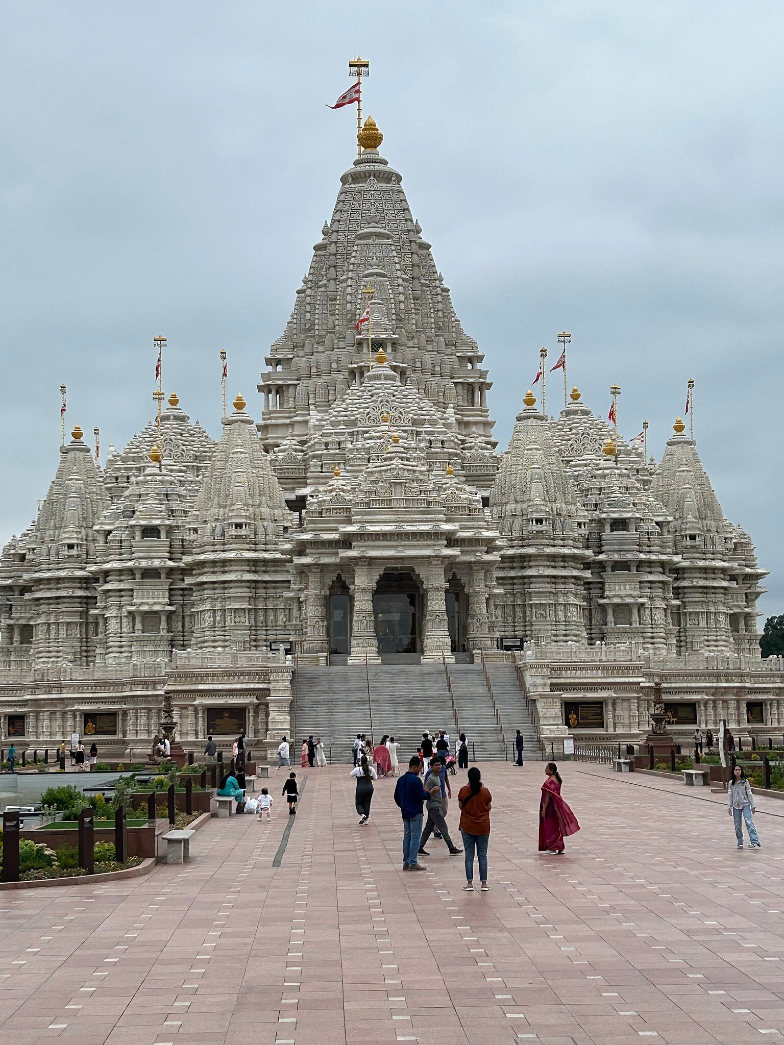 The Swaminarayan Akshardham in Robbinsville, New Jersey. Credits.