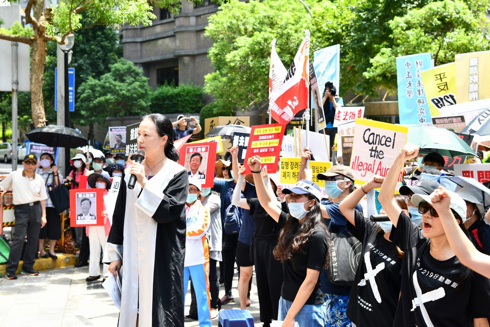 Tai Ji Men protests in Taiwan