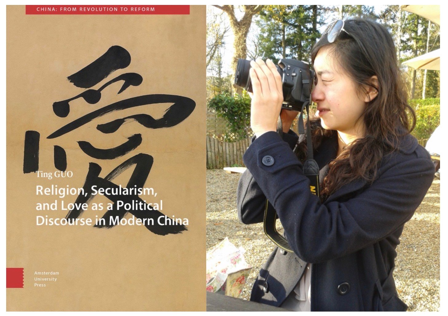 Ting Guo and her new book.