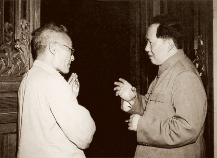 Wu Yaozong (Y.T. Wu, 1893&ndash;1979) with Mao Zedong (1893&ndash;1976). Credits.