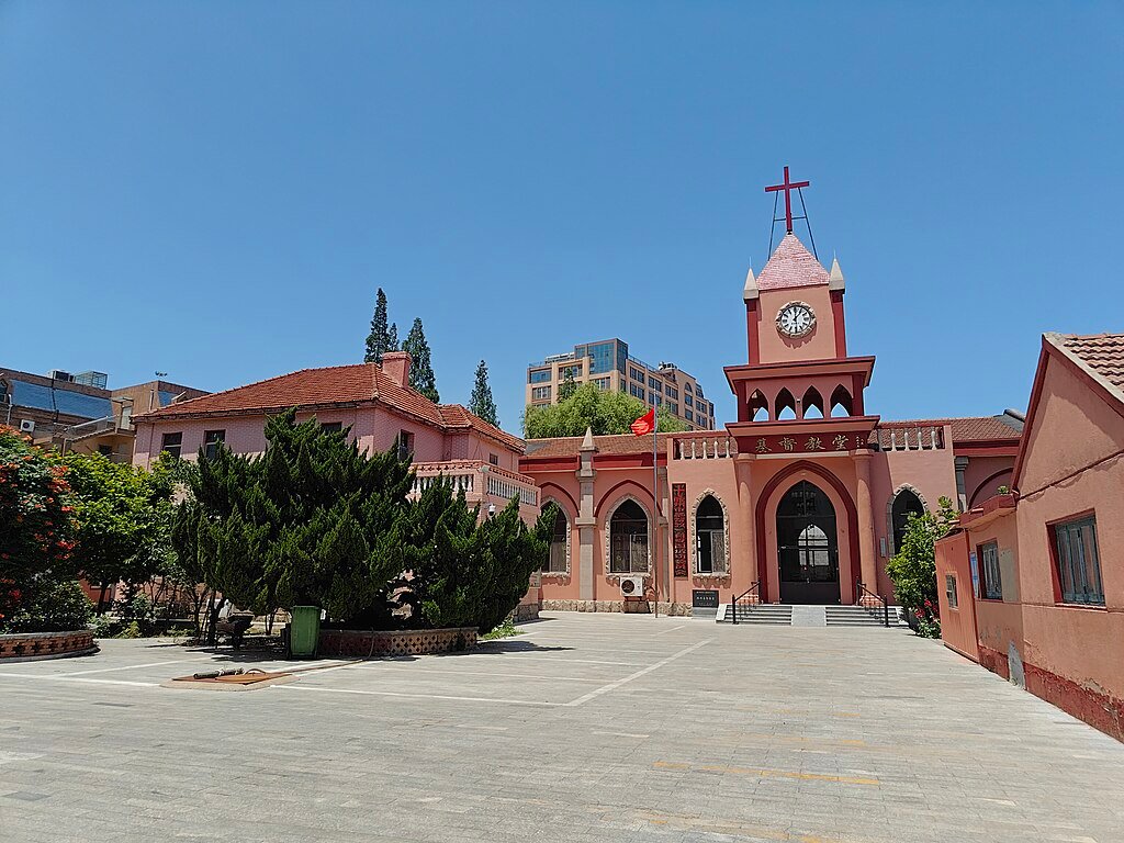 A Three-Self-affiliated church in Jiaozhou, Qingdao. Credits.