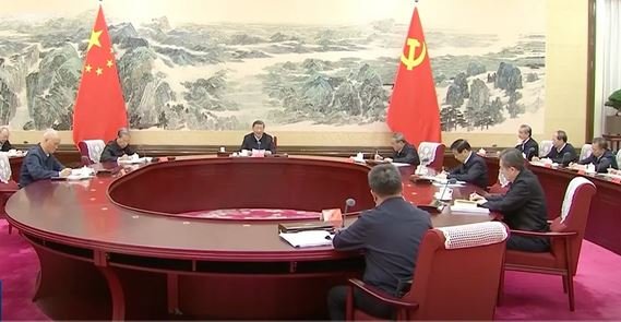 Xi Jinping speaks at the 23rd collective study session. Screenshot.