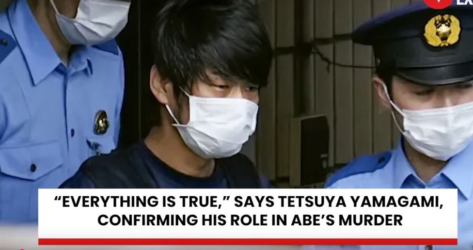 Media coverage of the Yamagami trial. Screenshot.