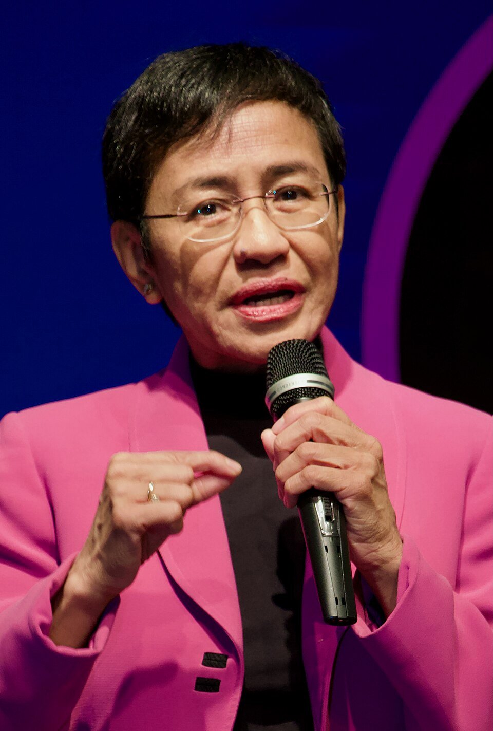 “Rappler” co-founder and CEO Maria Ressa. Credits.