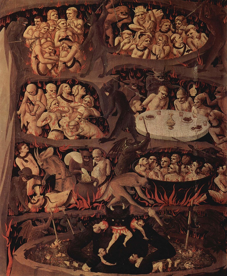 The torments of Hell, from &ldquo;The Last Judgment.&rdquo; Credits.