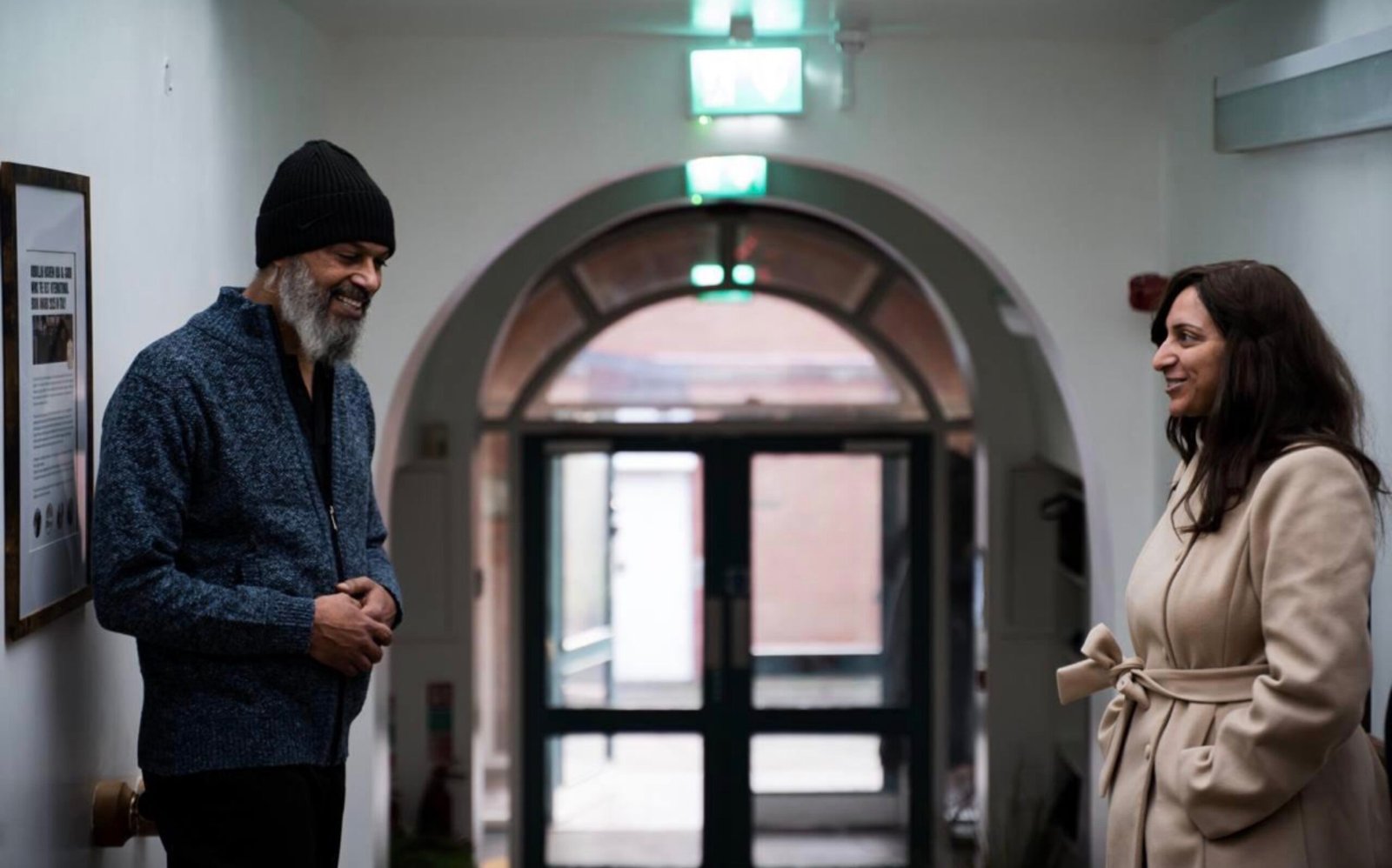 Aharon with AROPL Human Rights Coordinator, Hadil El-Khouly.