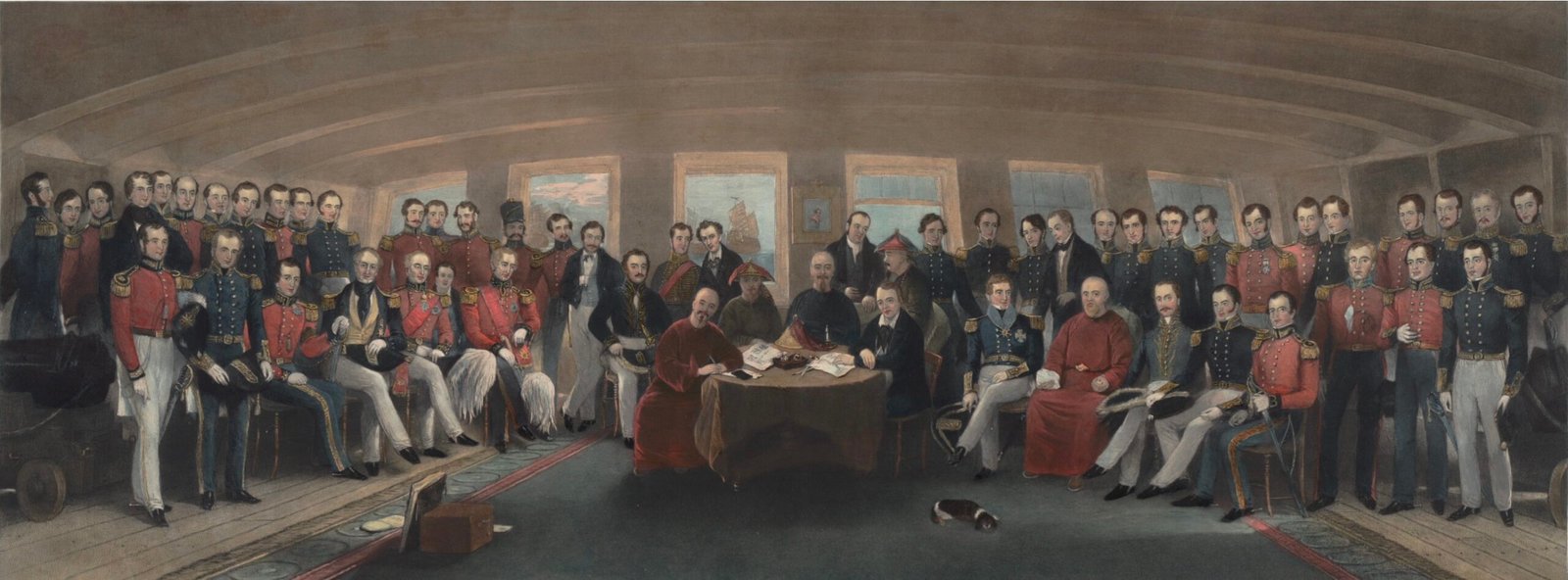 The signing of the Treaty of Nanking (1842), the first of the &ldquo;Unequal Treaties.&rdquo; Credits.