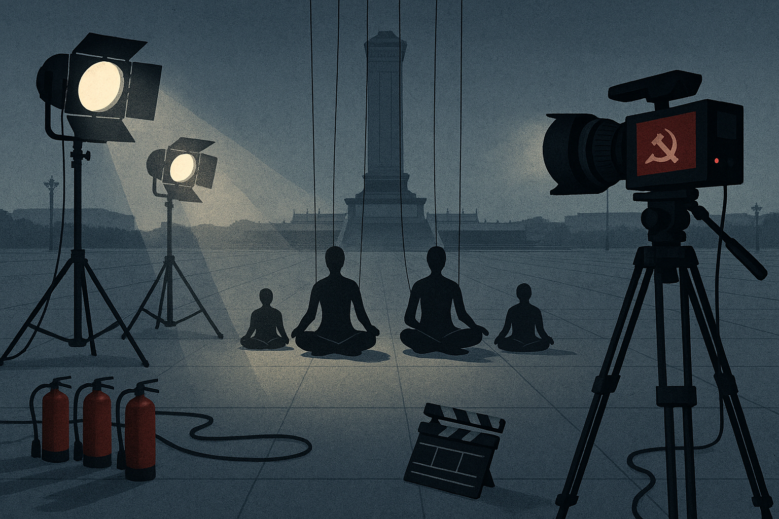 How to produce a deepfake. AI-generated.