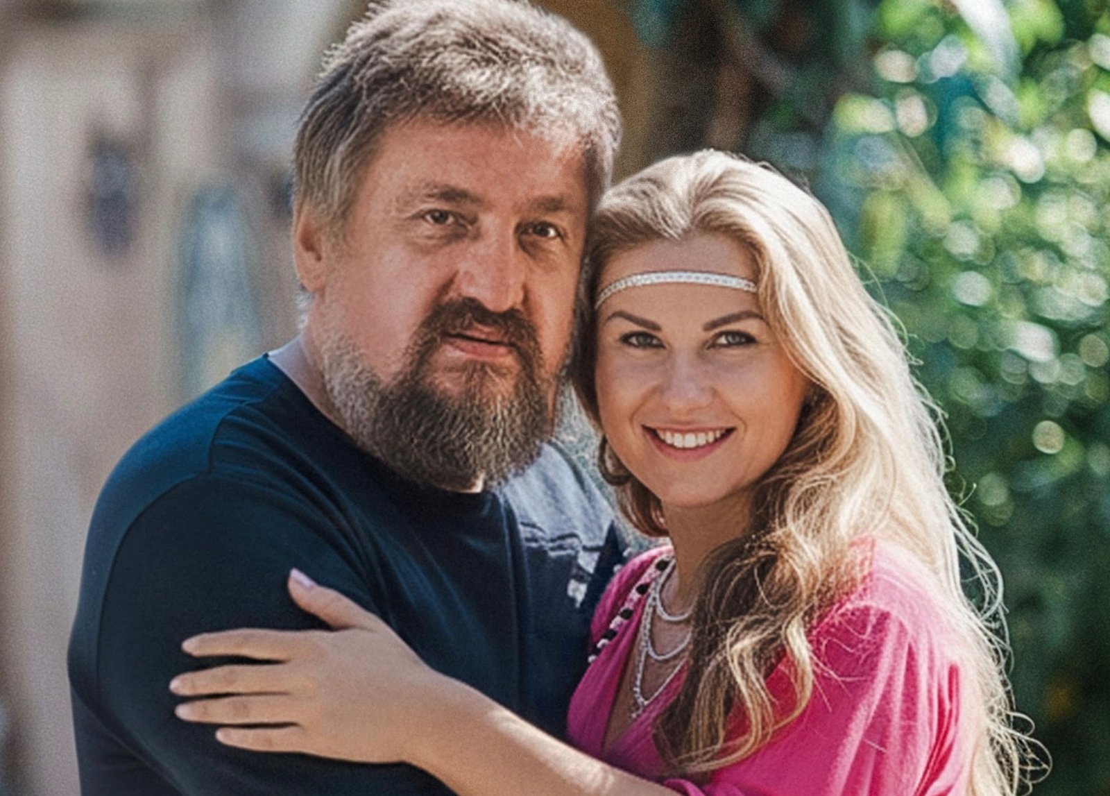Konstantin Rudnev and his wife in happier times.