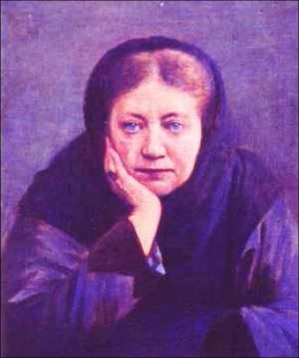 Madame Blavatsky, ritratto di Florence Ada Fuller. Crediti.