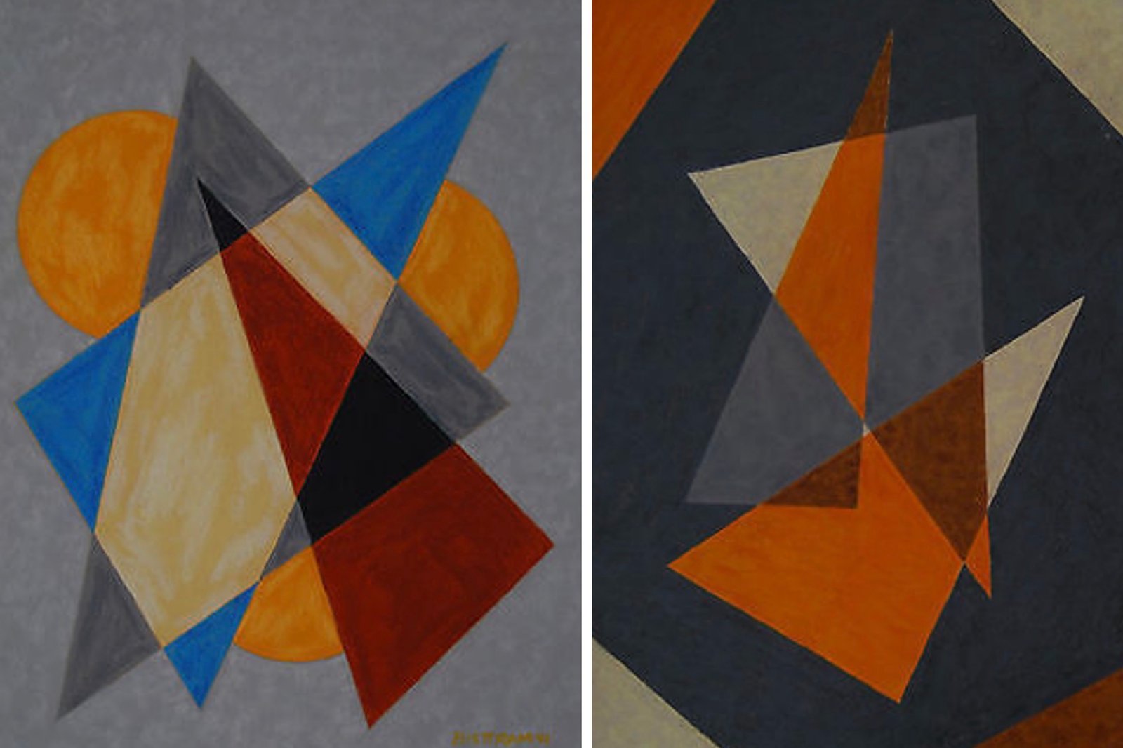 Due degli encaustici di Emil Bisttram.