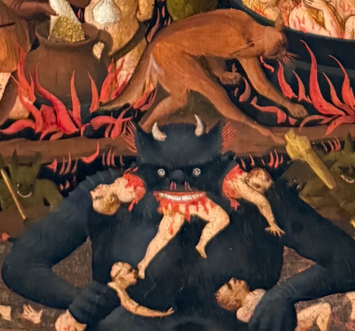 The Great Demon, detail of &ldquo;The Last Judgment.&rdquo;