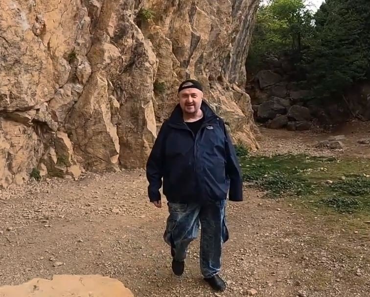 Konstantin Rudnev after he was released from prison in Russia in 2021.