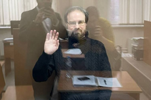 Ilya Vasilyev in court. From the “Forum 18” report.
