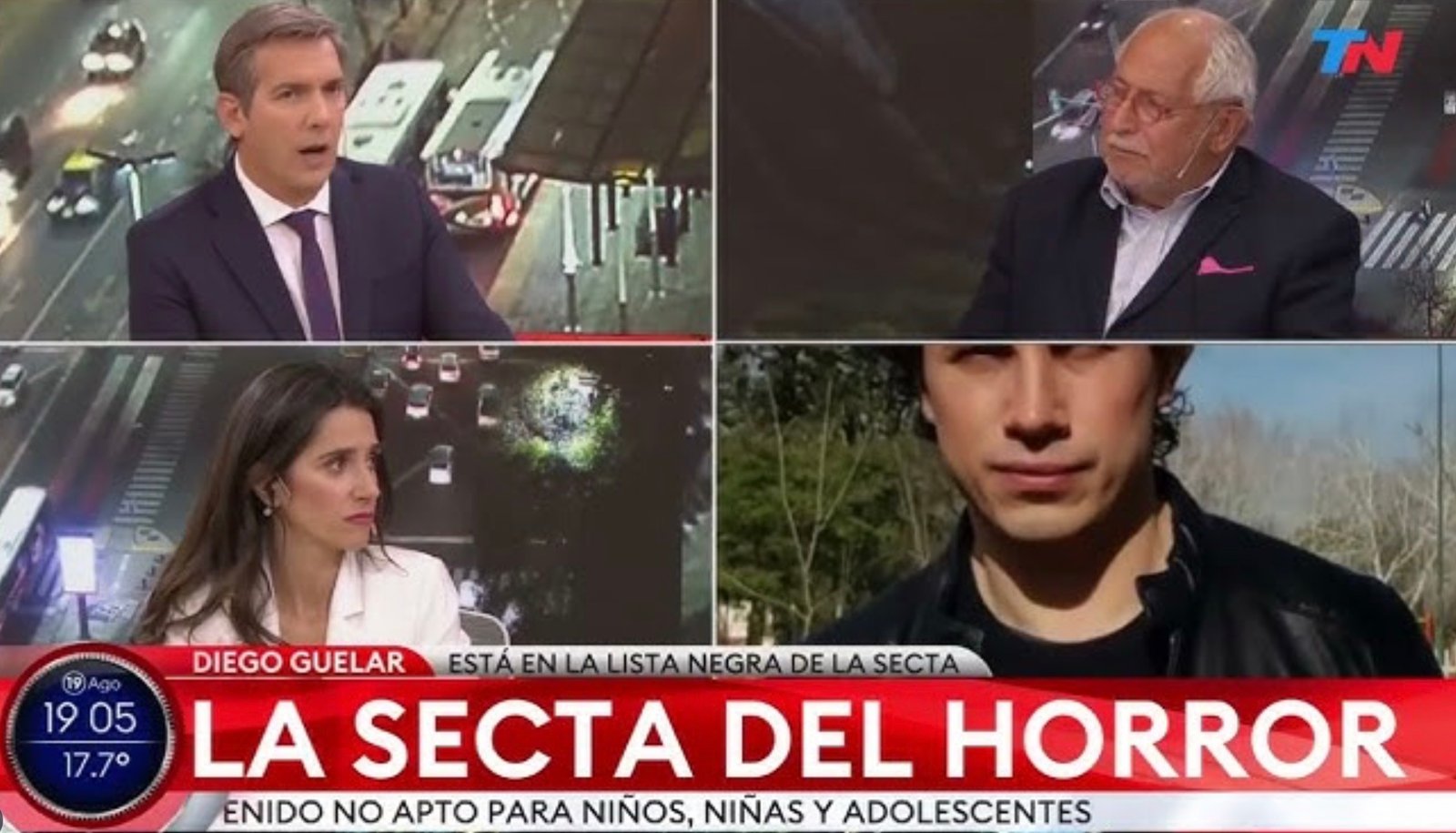 In Argentinian media, a new &ldquo;secta del horror&rdquo; appears every few months. Screenshot.