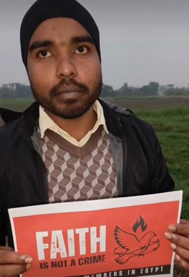  A Bangladeshi AROPL believer expressing solidarity to co-religionists detained in Egypt.
