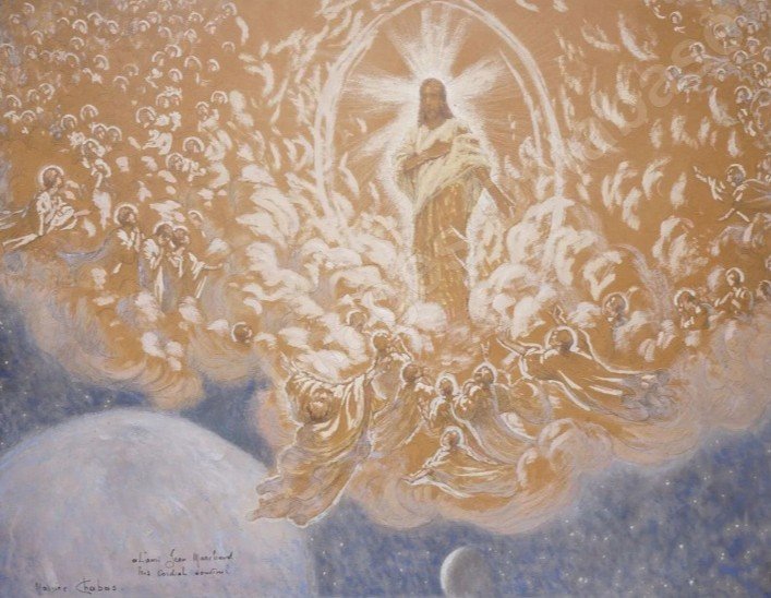 Maurice Chabas, &ldquo;Au-dessus de la Terre et de la Lune, les &acirc;mes.&rdquo;