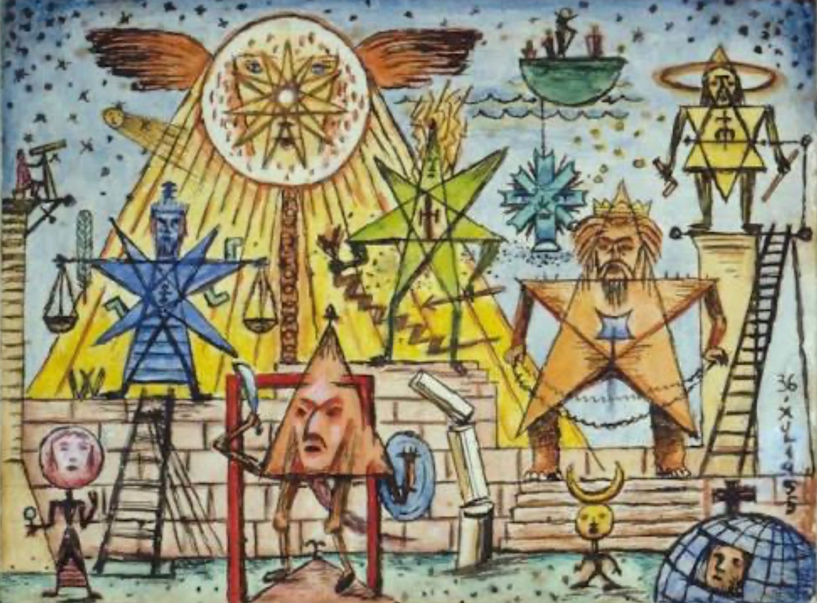 Xul Solar, &ldquo;The Planets and Their Rulers.&rdquo;