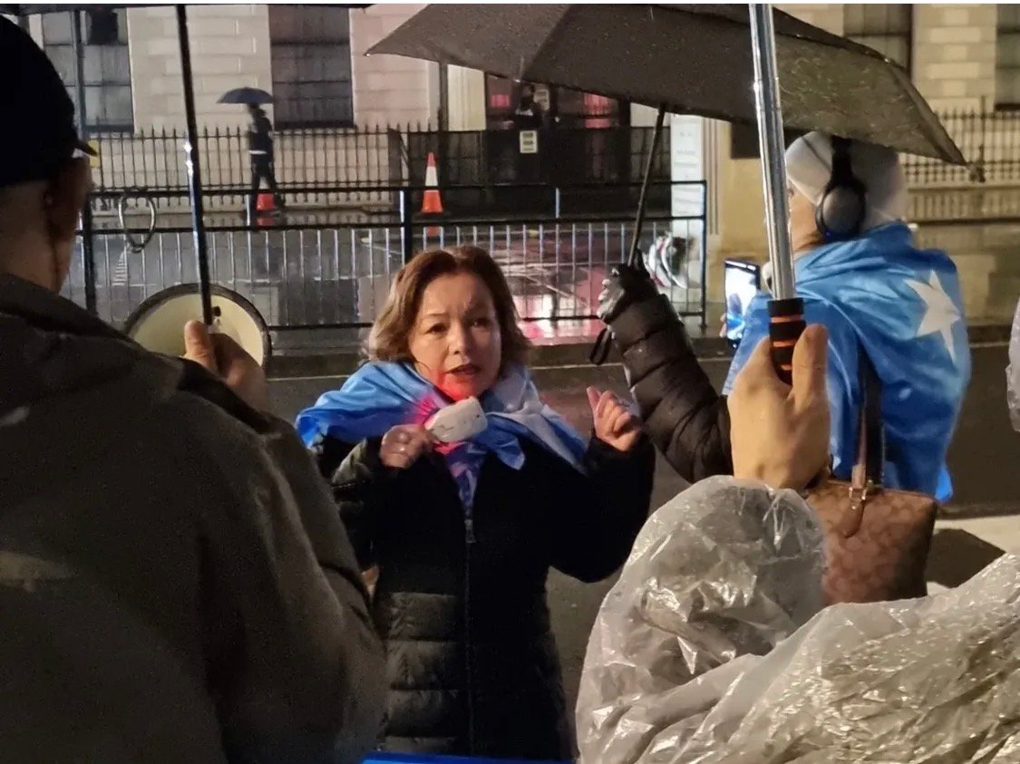 Rahima Mahmut recalls the day when Chinese forces opened fire in her hometown 29 years ago, killing unarmed protesters. Courtesy of Stop Uyghur Genocide.