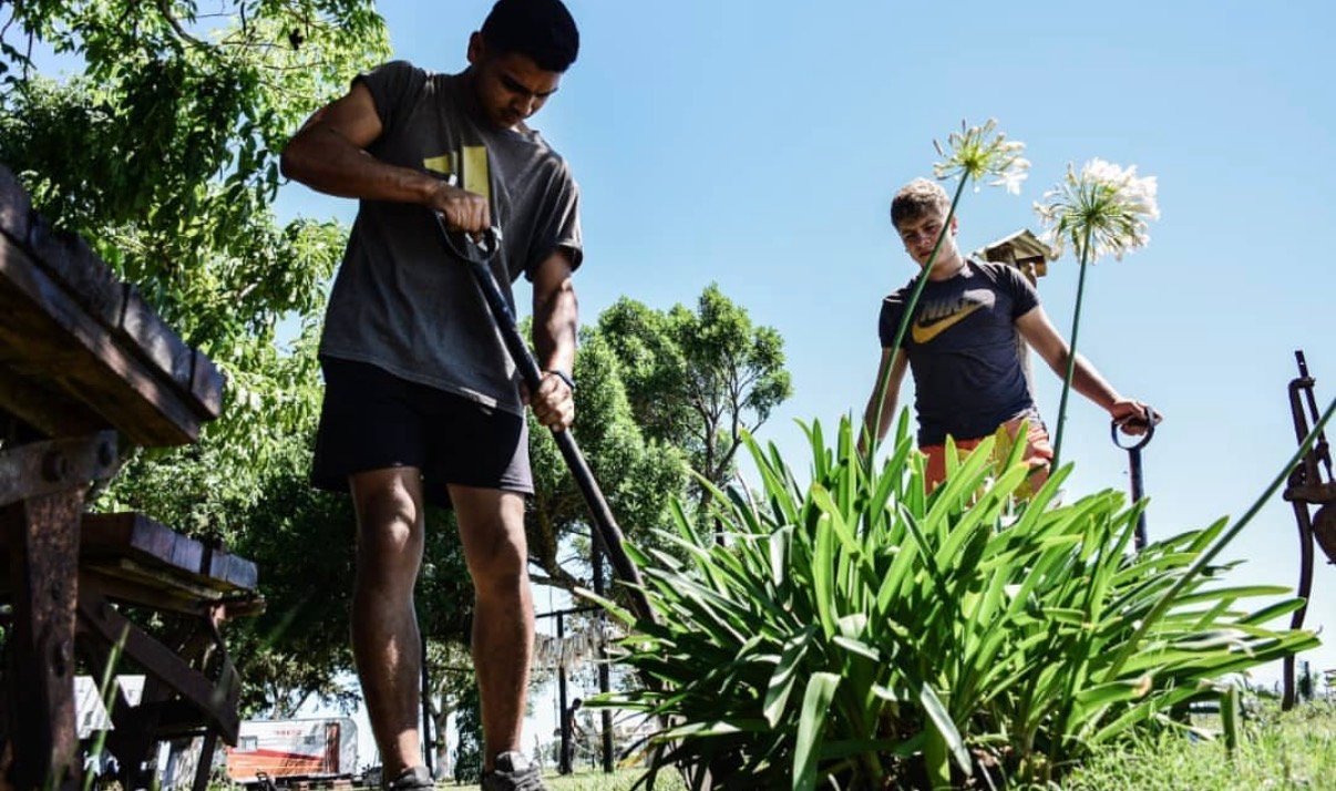 At work in the Iglesia Tabern&aacute;culo Internacional. From Instagram.