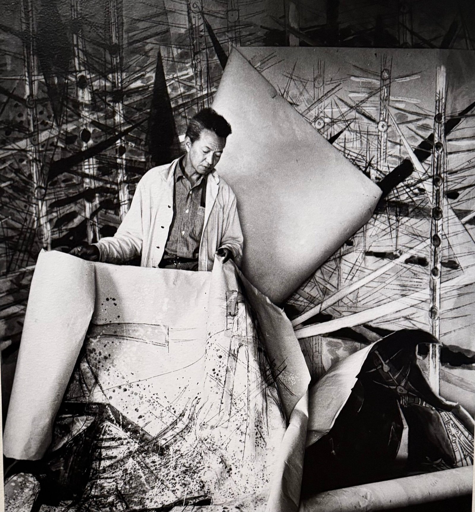 Lam during his time in Albissola Marina, Italy.