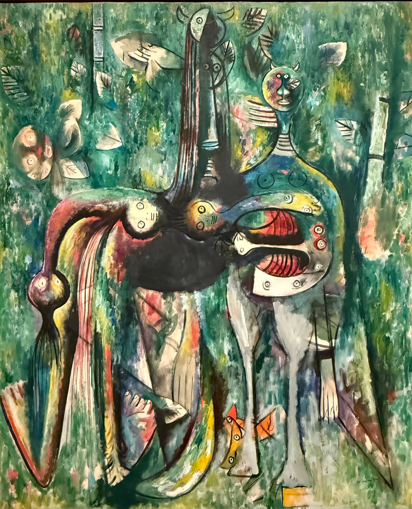 Lam’s “Le sombre Malembo, Dieu du carrefour” (1943).