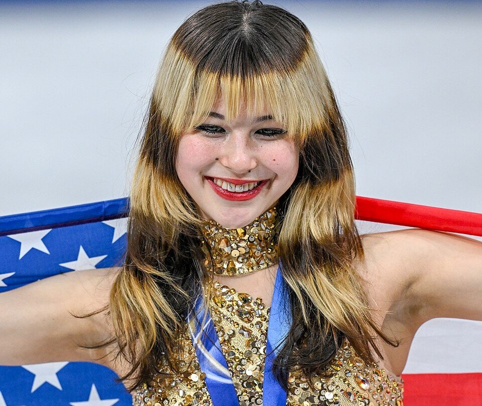 Liu after her Olympic triumph. Credits.