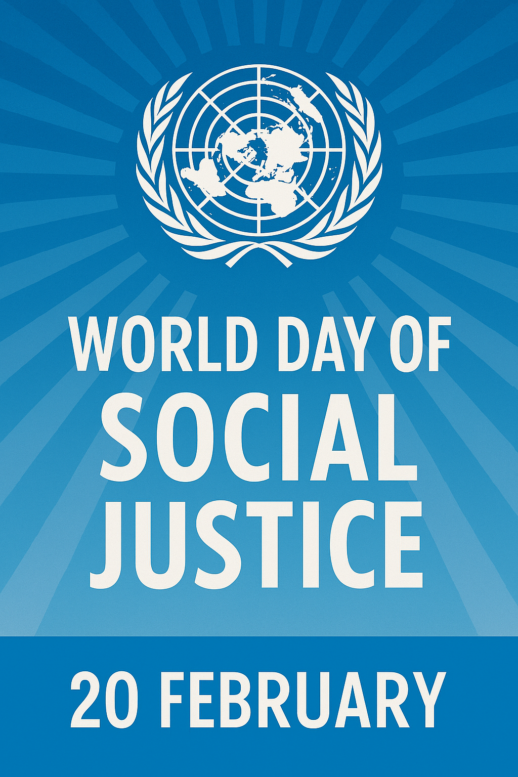 UN poster for the World Day of Social Justice.
