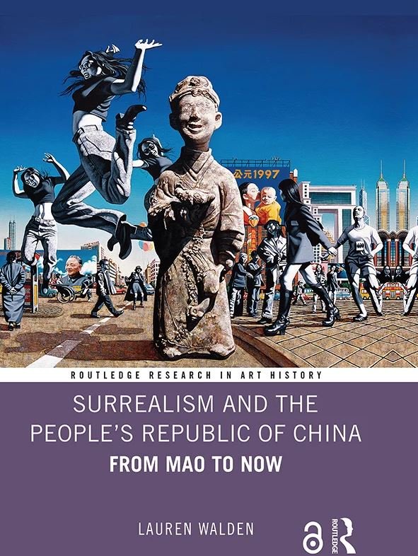 The book cover, featuring &ldquo;AD 1997&rdquo; by Zhong Biao, an example of Chinese &ldquo;Surrealist Pop.&rdquo;