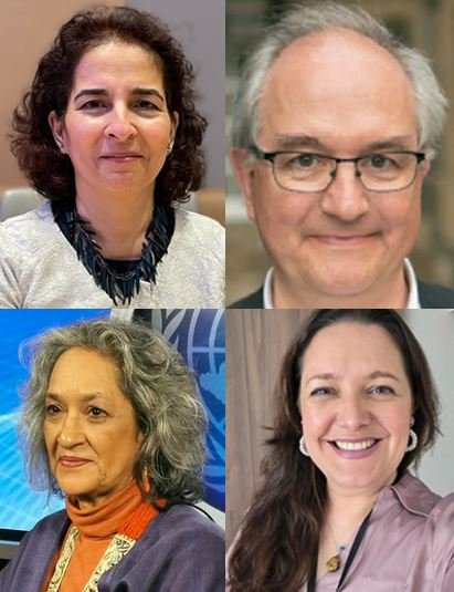 The four UN Special Rapporteurs who signed the 2025 statement criticizing the dissolution: from the left, above, Nazila Ghanea (freedom of religion or belief), and Nicolas Levrat (minority issues), below, Farida Shaheed (right to education), and Gina Romero (rights of children).