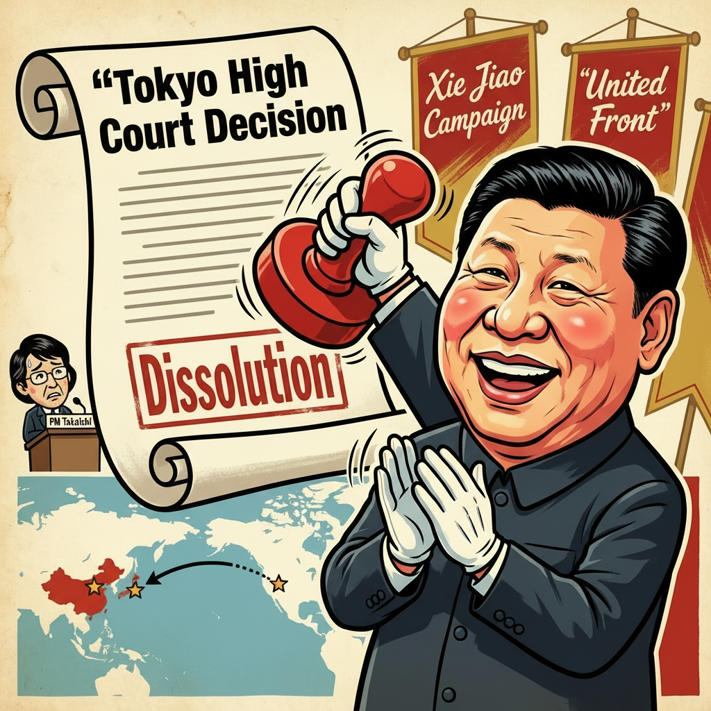 China Hails Japan’s Dissolution of the Unification Church