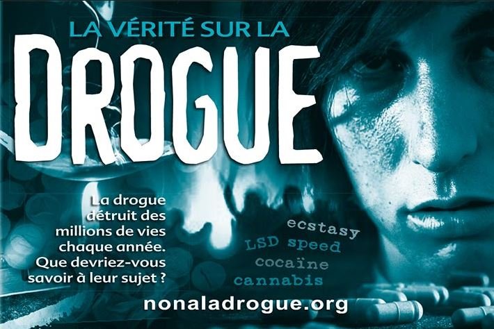 One of the brochures of &ldquo;Non &agrave; la Drogue, Oui &agrave; la Vie.&rdquo;