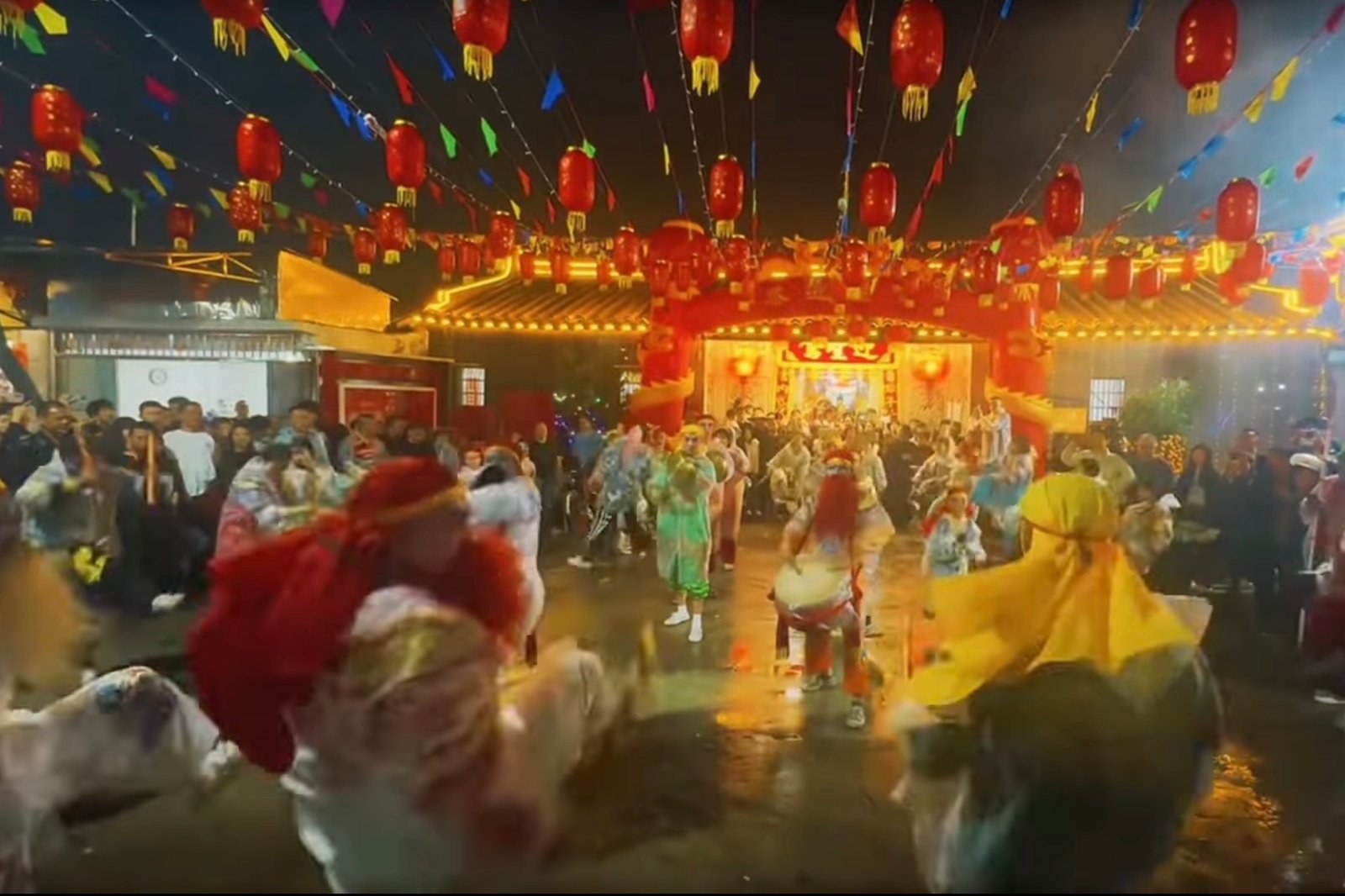 The ceremony proceeded, despite police opposition.