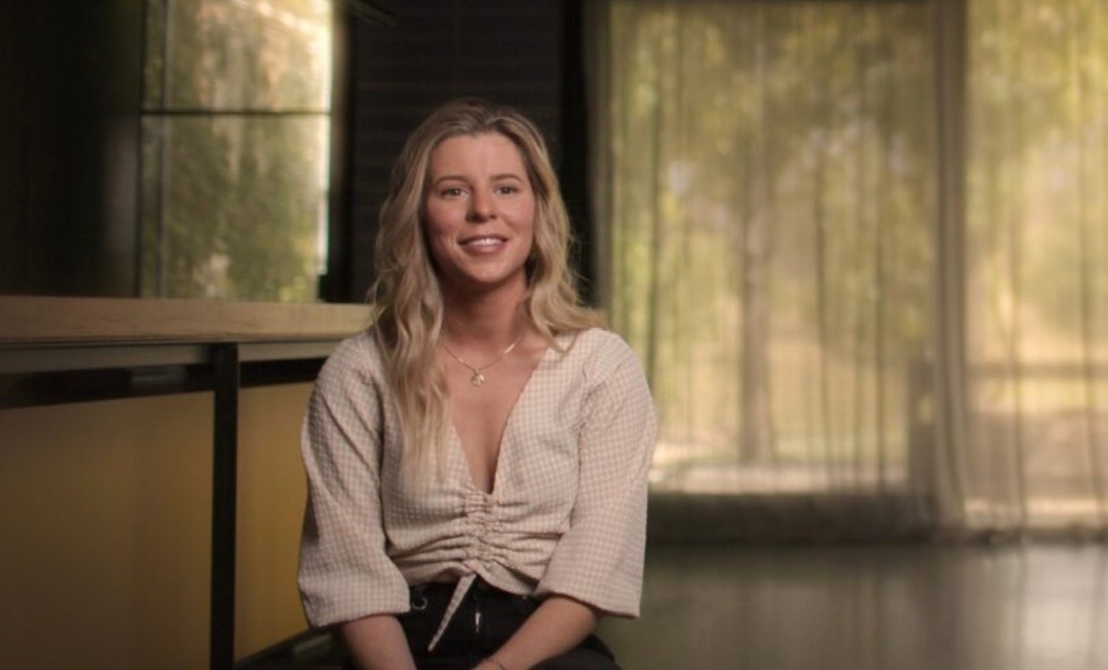 Ashleigh Freckleton in &ldquo;Twisted Yoga.&rdquo; Screenshot.