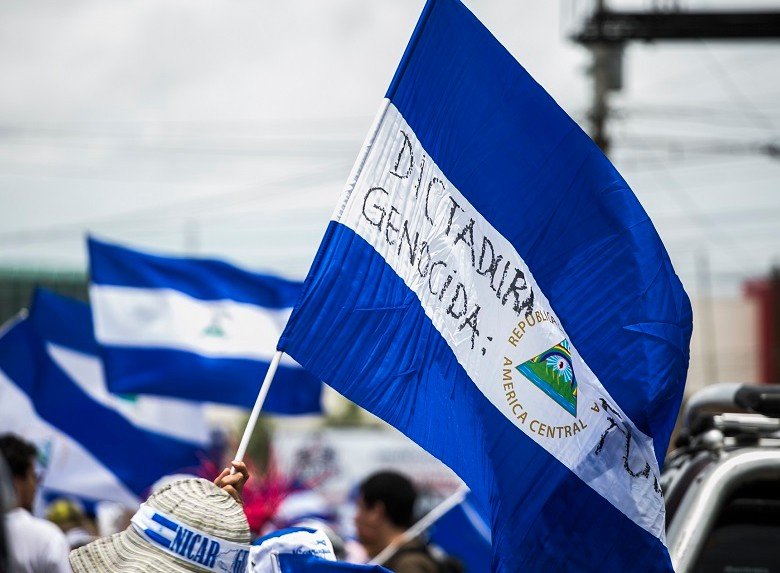 Protests against human rights violations in Nicaragua. From X.