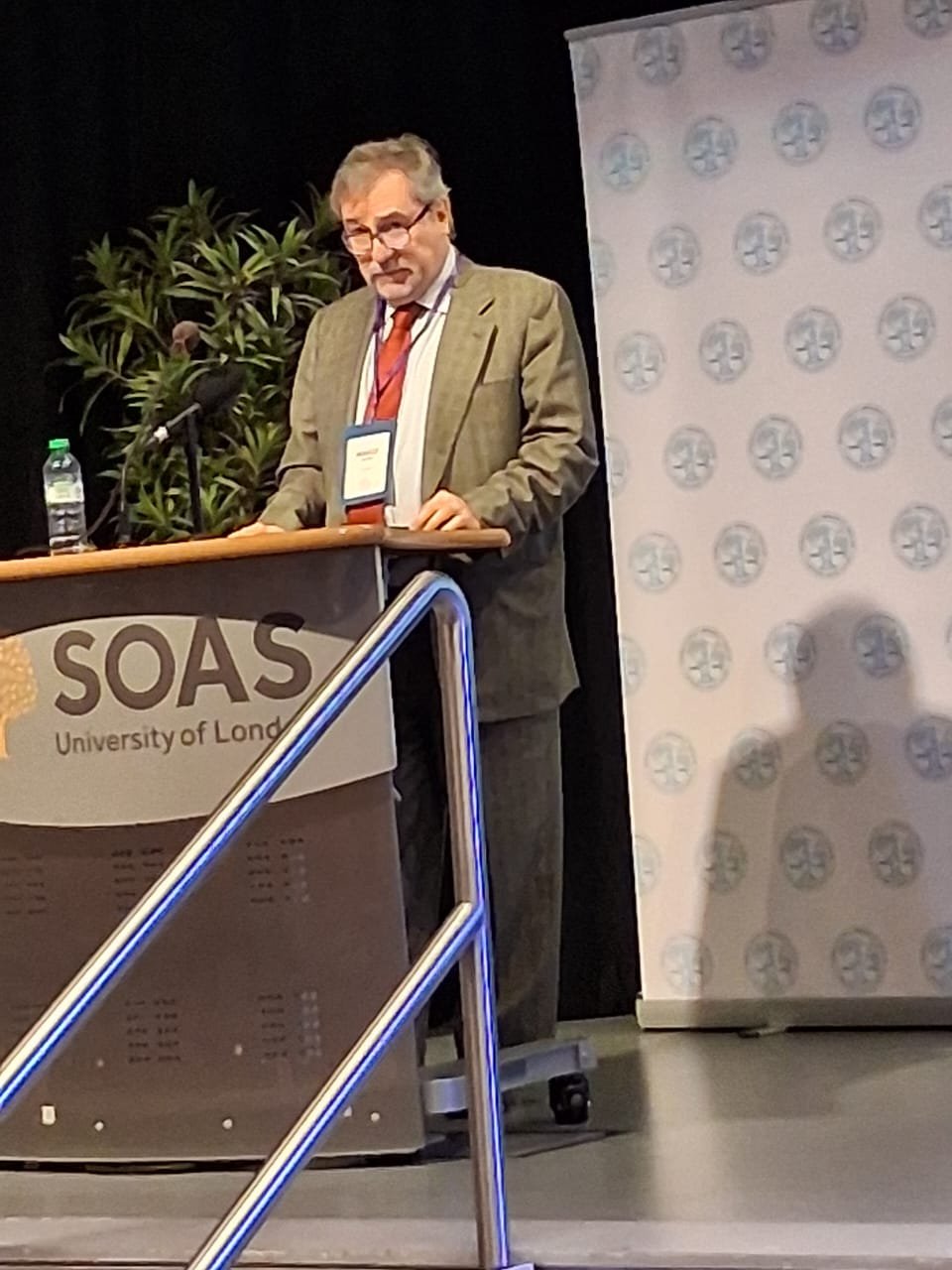 Marco Respinti speaks at the IAMLA symposium.