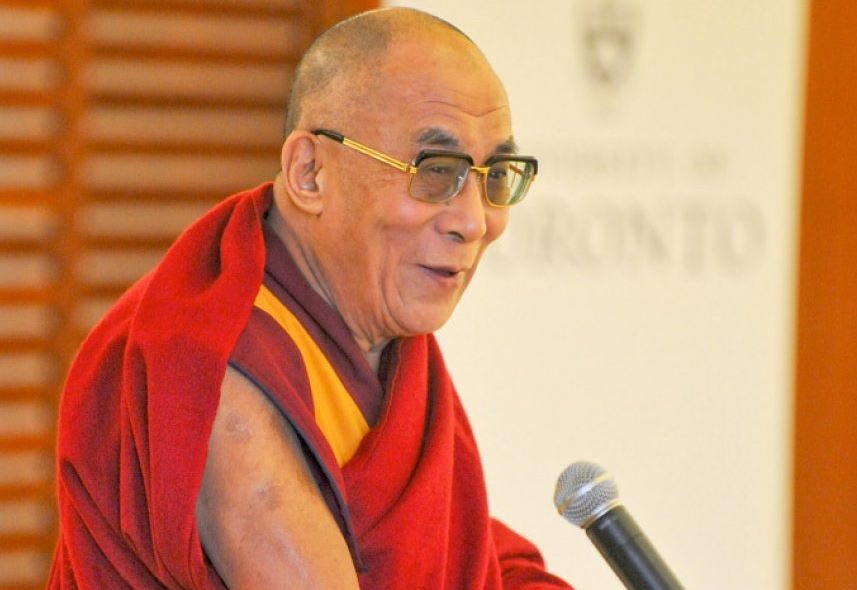 The Dalai Lama speaks in Toronto in 2010. Source: Office of His Holiness The Dalai Lama.