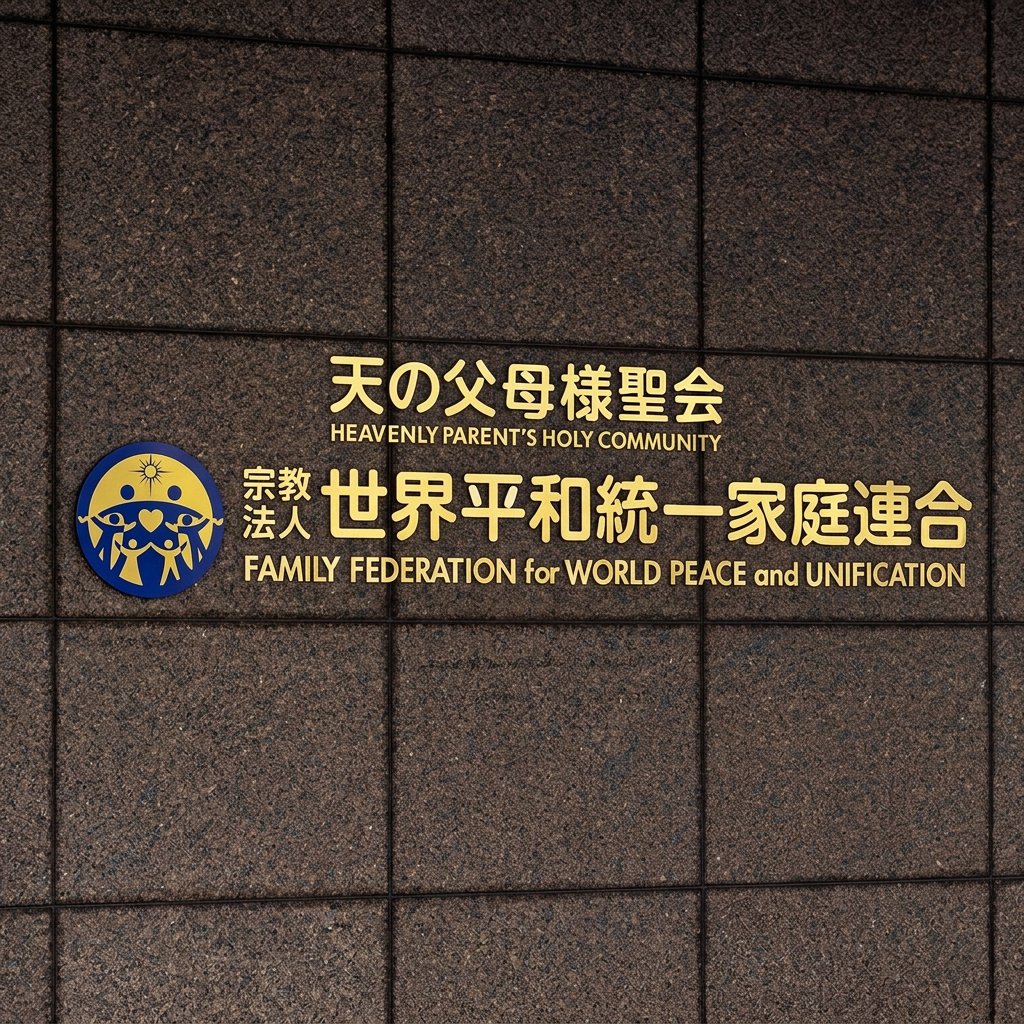 The headquarters of the Family Federation for World Peace and Unification (formerly called the Unification Church) in Tokyo before the dissolution order.