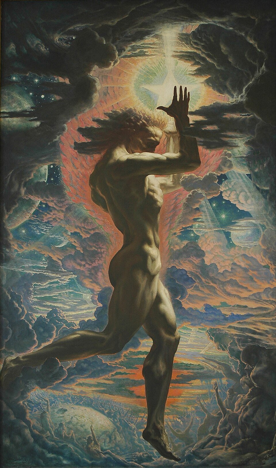 Jean Delville, &ldquo;Prometh&eacute;e&rdquo; (1907). Credits.