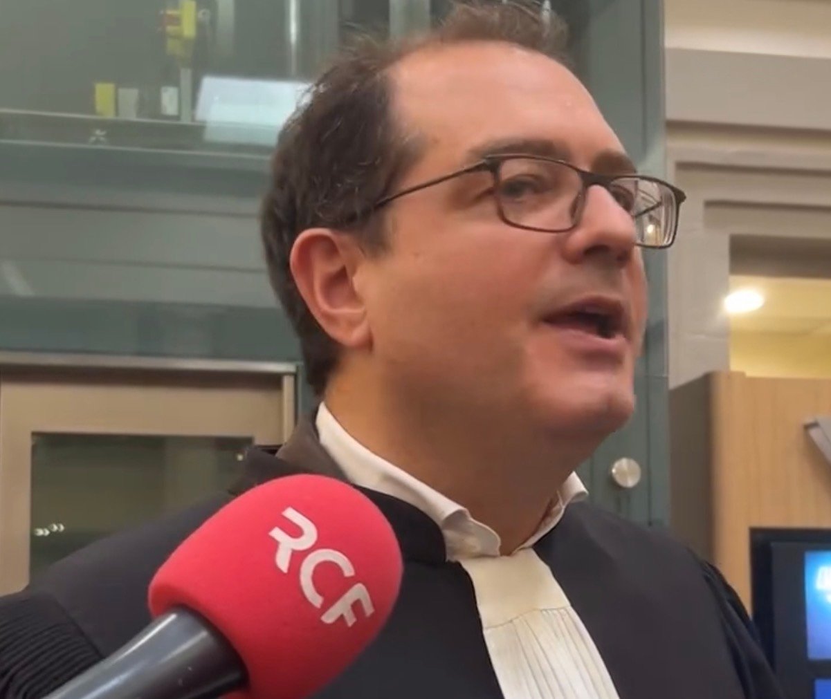 FMND lawyer, Jérôme Triomphe, announcing an appeal against the Privas decision. Screenshot.